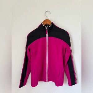 Made for Life Fuchsia Pink and Black Sport Jacket Women’s Size Small